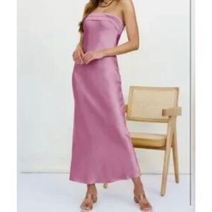 NWT Meroketty Confidence , strapless maxi dress